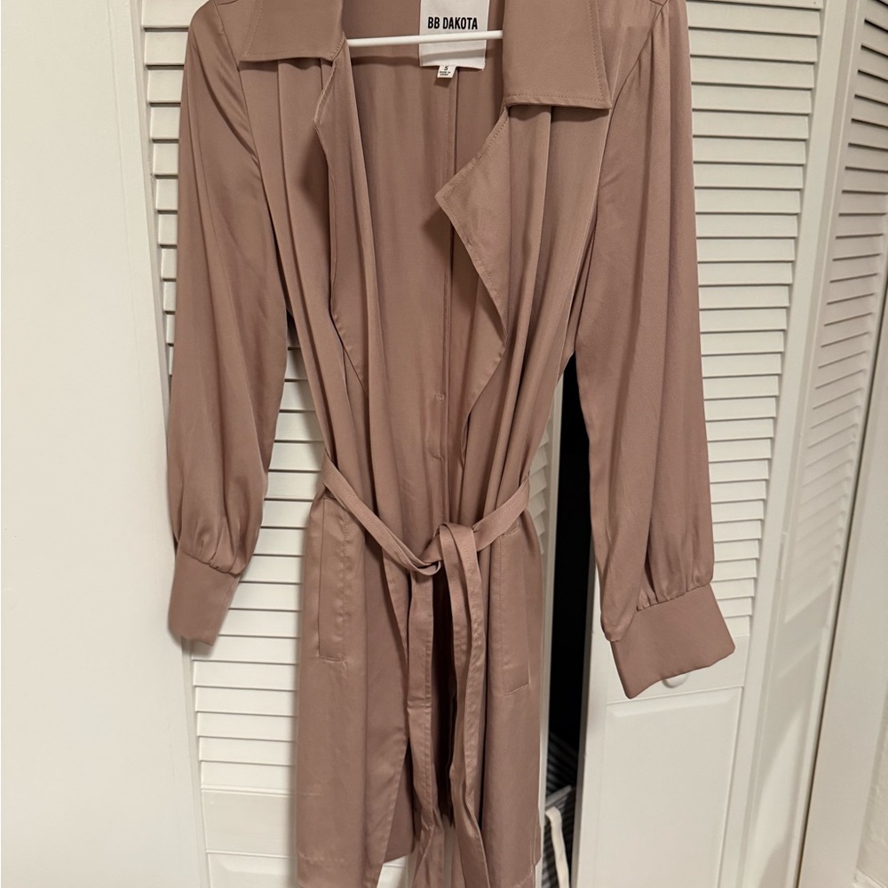 BB Dakota Light Brown Belted Coat